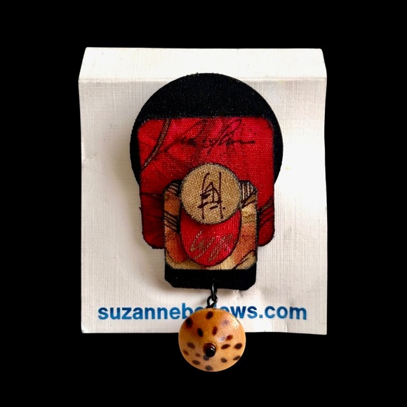 Suzanne Bellows Original New on Card  Brooch Pendant - Picture 1 of 7